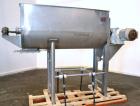 Used Lee Industries Double Spiral Ribbon Blender, 33.3 Cubic Feet Working Capacity, Model 200TDR, 316 Stainless Steel. #4 Finish Non-jacketed trough 30’’ wide x 72’’ long x 32’’ deep. Open top, no co...