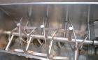 Used Lee Industries Double Spiral Ribbon Blender, 33.3 Cubic Feet Working Capacity, Model 200TDR, 316 Stainless Steel. #4 Finish Non-jacketed trough 30’’ wide x 72’’ long x 32’’ deep. Open top, no co...