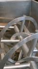 Used Lee Industries Double Spiral Ribbon Blender, 33.3 Cubic Feet Working Capacity, Model 200TDR, 316 Stainless Steel. #4 Finish Non-jacketed trough 30’’ wide x 72’’ long x 32’’ deep. Open top, no co...
