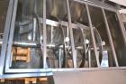 Used Lee Industries Double Spiral Ribbon Blender, 22.2 Cubic Feet (900 Pound) Working Capacity, Model 900TDR, 316 Stainless Steel. #4 Finish Non-jacketed trough 30’’ wide x 48’’ long x 32’’ deep. Ope...