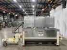 Used Littleford Double Ribbon Blender, approximately 100 cuft, 304 stainless steel. Sanitary Construction. Approximately 119-5/8