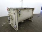 Used MAP s.r.l Double Spiral Ribbon Blender, Model WNHX1500E/0DK, Approximate 70 Cubic Feet, 304 Stainless Steel. 316 Stainless steel dimple jacketed trough approximate 42