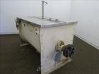 Used MAP s.r.l Double Spiral Ribbon Blender, Model WNHX1500E/0DK, Approximate 70 Cubic Feet, 304 Stainless Steel. 316 Stainless steel dimple jacketed trough approximate 42
