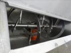 Used MAP s.r.l Double Spiral Ribbon Blender, Model WNHX1500E/0DK, Approximate 70 Cubic Feet, 304 Stainless Steel. 316 Stainless steel dimple jacketed trough approximate 42
