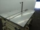 Used MAP s.r.l Double Spiral Ribbon Blender, Model WNHX1500E/0DK, Approximate 70 Cubic Feet, 304 Stainless Steel. 316 Stainless steel dimple jacketed trough approximate 42