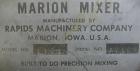 Used:Marion paddle mixer, model 1101, 4 cubic feet, 304 stainless steel.Dimpled jacketed trough 18