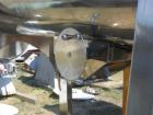 Used Micron Single Ribbon Blender, 30 Cubic Feet, Polished Stainless Steel. Single interupted ribbon. Driven by a 15hp, 3/60/230/460 volt motor. 8