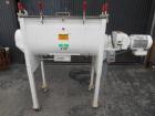 Used Munson, Model HDI 1/2-3 Jacketed Ribbon Blender. Stainless Steel Contact Parts, 3 HP drive. S/N 12895-A, body is 36