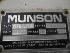 Used Munson, Model HDI 1/2-3 Jacketed Ribbon Blender. Stainless Steel Contact Parts, 3 HP drive. S/N 12895-A, body is 36