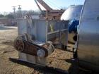 Used- Munson 100 cubic/foot jacketed Ribbon Mixer. 304 stainless steel construction, trough dimension 42