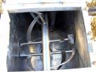 Used- Munson 100 cubic/foot jacketed Ribbon Mixer. 304 stainless steel construction, trough dimension 42