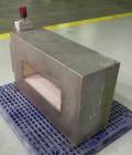 Used Ribbon Blender, 15 Cubic Feet, 304 Stainless Steel. Non-jacketed trough 25” wide x 48” long x approximately 28” deep. 2-1/2” Diameter shaft, inner ribbon 1-1/2” wide x 3/16” thick, outer ribbon ...