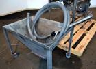 Used Ribbon Blender, 15 Cubic Feet, 304 Stainless Steel. Non-jacketed trough 25” wide x 48” long x approximately 28” deep. 2-1/2” Diameter shaft, inner ribbon 1-1/2” wide x 3/16” thick, outer ribbon ...