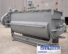 Previously owned - Single Ribbon Blender, 142 Cubic Feet, 304 Stainless Steel. Jacketed trough 48'' wide x 120