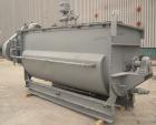 Previously owned - Single Ribbon Blender, 142 Cubic Feet, 304 Stainless Steel. Jacketed trough 48'' wide x 120