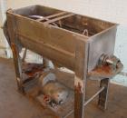 Used Double Spiral Ribbon Blender, 36 Cubic Feet Working Capacity, Stainless Steel. Non-jacketed trough 30