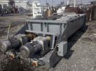 Used Ten Have Engineering Dual Shaft Ribbon Blender, 73 cubic feet, type RYS Lintmenger. Stainless steel trough 49’’ wide x 120’’ long. (2) 24’’ diameter carbon steel tangential double ribbons, outbo...
