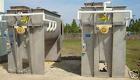 Used Hayes & Stolz Double Ribbon Blender. Manufactured 1998. 196 cubic foot, food grade stainless steel, 40 hp drive, 10 rpm at ribbon, covered top with (2) 7