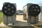 Used Hayes & Stolz Double Ribbon Blender. Manufactured 1998. 196 cubic foot, food grade stainless steel, 40 hp drive, 10 rpm at ribbon, covered top with (2) 7