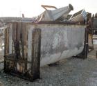 Used Ribbon Blender, 143 Cubic Feet, 304 Stainless Steel. Non-jacketed trough 44