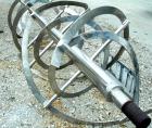 Used Ribbon Assembly Only, 140 Cubic Feet, 347 Stainless Steel. 48'' diameter x 120'' long double spiral for center discharge. Inner ribbon 2-7/16