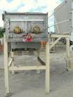 Used Twin Shaft Ribbon Mixer, Approximately 41 Cubic Foot Capacity, 304 Stainless Steel.  304 stainless steel jacketed trough 40