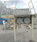 Used Twin Shaft Ribbon Mixer, Approximately 41 Cubic Foot Capacity, 304 Stainless Steel.  304 stainless steel jacketed trough 40