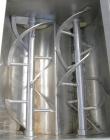 Used Twin Shaft Ribbon Mixer, Approximately 41 Cubic Foot Capacity, 304 Stainless Steel.  304 stainless steel jacketed trough 40
