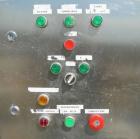 Used Twin Shaft Ribbon Mixer, Approximately 41 Cubic Foot Capacity, 304 Stainless Steel.  304 stainless steel jacketed trough 40