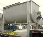 Used Double spiral ribbon blender, 267 cubic feet working capacity, 304 stainless steel. Non-jacketed trough 60