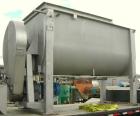 Used Double spiral ribbon blender, 267 cubic feet working capacity, 304 stainless steel. Non-jacketed trough 60