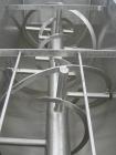 Used Double spiral ribbon blender, 267 cubic feet working capacity, 304 stainless steel. Non-jacketed trough 60