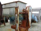 Used Double Spiral Ribbon Blender, 80 Cubic Feet Working Capacity, 304 Stainless Steel. Non-jacketed trough 36