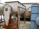 Used Double Spiral Ribbon Blender, 80 Cubic Feet Working Capacity, 304 Stainless Steel. Non-jacketed trough 36