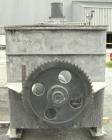 Used O'Hara double spiral ribbon blender, 200 cubic feet, model 200CU, 304 stainless steel. Non-jacketed trough approximately 54