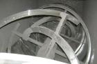 Used O'Hara double spiral ribbon blender, 200 cubic feet, model 200CU, 304 stainless steel. Non-jacketed trough approximately 54