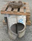 Used O'Hara double spiral ribbon blender, 200 cubic feet, model 200CU, 304 stainless steel. Non-jacketed trough approximately 54
