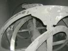 Used O'Hara Double Spiral Ribbon Blender, 200 cubic feet, model RB200, 304 stainless steel. Non-jacketed trough approximately 54