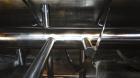 Used Mueller Double Spiral Ribbon Blender, 220 cubic feet working capacity, 304 stainless steel.  304 Stainless steel non-code dimple jacketed trough 60