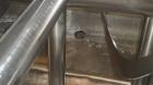 Used Mueller Double Spiral Ribbon Blender, 220 cubic feet working capacity, 304 stainless steel.  304 Stainless steel non-code dimple jacketed trough 60