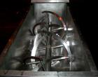 USED: Paul O Abbe double spiral ribbon blender, 8.3 cubic feet working capacity, 304 stainless steel. Non-jacketed trough 50
