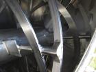 Used Pillsbury Company Double Spiral Ribbon Blender. Approximate 128 cubic feet. 304 stainless steel. Non-jacketed trough approximately 123-1/2