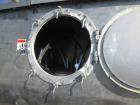 Used Pillsbury Company Double Spiral Ribbon Blender. Approximate 128 cubic feet. 304 stainless steel. Non-jacketed trough approximately 123-1/2