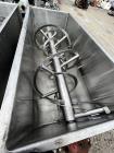 Used 316 Stainless Steel Double Spiral Ribbon Blender. Approximate 270 Cubic Foot working capacity. Non-Jacketed trough approximately 144