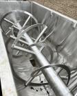 Used 316 Stainless Steel Double Spiral Ribbon Blender. Approximate 270 Cubic Foot working capacity. Non-Jacketed trough approximately 144
