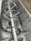 Used 316 Stainless Steel Double Spiral Ribbon Blender. Approximate 270 Cubic Foot working capacity. Non-Jacketed trough approximately 144