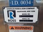 ROSS 18 Cubic Foot Double Ribbon Mixer, Model RB42N-18SS,