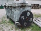 Used-110 Cubic Foot Robinson Double Ribbon Carbon Steel Mixer. 15 psi jacket around 43 1/2