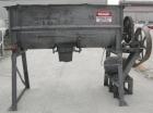 Used Robinson Double Spiral Ribbon Blender, Size 7, 44 Cubic Feet Working Capacity, Carbon Steel. Jacketed trough 30