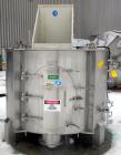 Used Ruberg Vertical Single Shaft Mixer, 88.3 cubic feet (25-2500 liter), model VM2500, 316L stainless steel. Non-jacketed chamber approximately 74